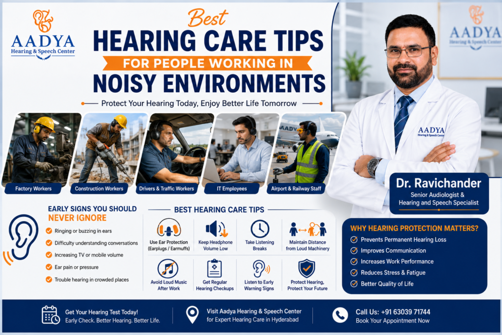 Best Hearing Care Tips for People Working in Noisy Environments