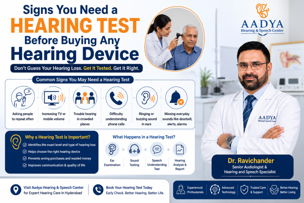 Signs You Need a Hearing Test Before Buying Any Hearing Device
